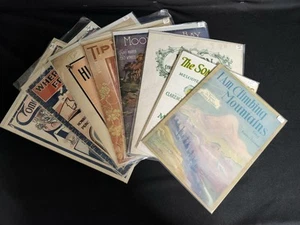 1910s Antique Sheet Music Lot of 8 Sealed - Picture 1 of 9