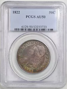 1822 50C Capped Bust Half Dollar AU50 PCGS 12233723 - Picture 1 of 4