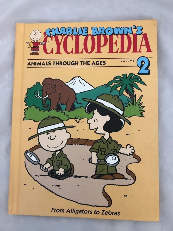 Peanuts Charlie Brown's 'CYCLOPEDIA BOOK #2 Animals Thru Ages Alligators - Zebra - Image 1 of 1