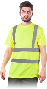 Warnschutz T-Shirt gelb S - 5XL Warn Polo Shirt Warnshirt Hemd warngelb ! - Picture 1 of 5