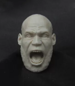 ##1153## CUSTOM RESIN UNPAINTED HEAD SCULPT ACTION FIGURES 1/6 Scale - Foto 1 di 3