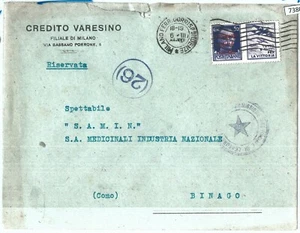 73807 - ITALIA RSI - Storia Postale - PROPAGANDA GUERRA su BUSTA - In tariffa! - Picture 1 of 2