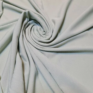 Mint Viscose Stretch Rib Jersey Material Dress Craft Costume Fabric 58" Meter - Picture 1 of 3