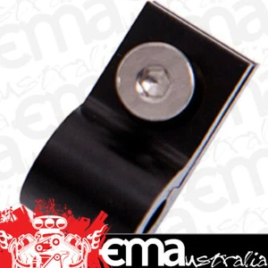 Aeroflow AF157-15BLK Billet P Style Clamp -12 Braid Black 24mm ID Or 7/8" ID - Picture 1 of 3