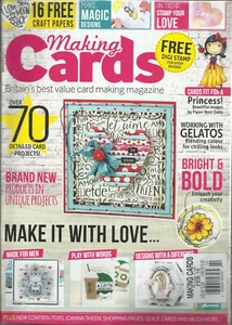 MAKING CARDS MAGAZINE   FEBRUARY,  2016    MAKE IT WITH LOVE    PRINTED IN UK - Bild 1 von 1