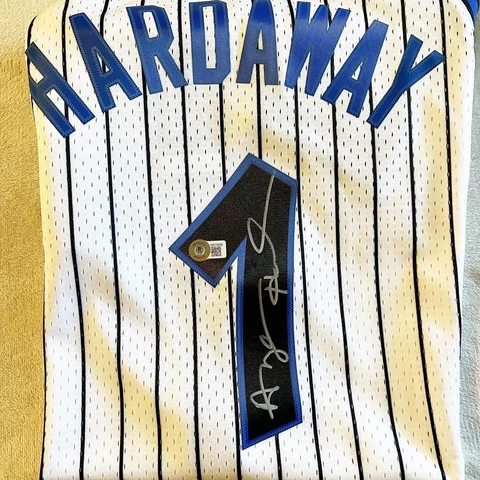 Autograph Anfernee Hardaway Beckett Certified Mitchell Ness Jersey Penny 1993-94 Cover