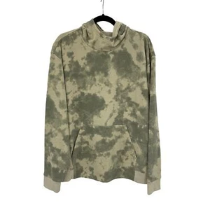 FILA Markith Pelican Mens Hoodie Sweatshirt Long Sleeve Tie Dye Gray Cream LG - Picture 1 of 15