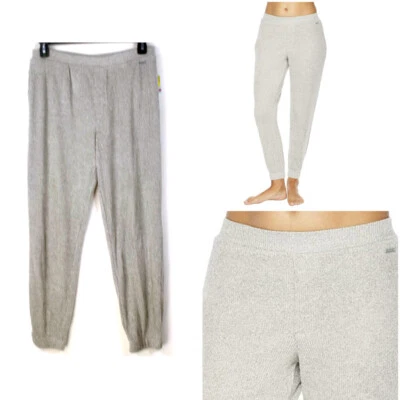 Pantalones de chándal Calvin Klein Ease acanalados gris jaspeado talla M nuevos QS6749 Foto 1 de 4