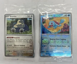 Pokemon Indonesia Snorlax Squirtle Holograma Inverso Master Ball Ganador Promo 151 - Imagen 1 de 4