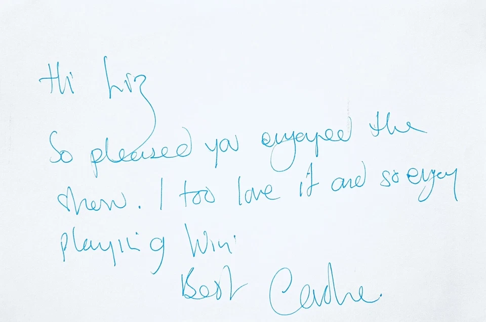 Caroline O’Neill HAND SIGNED 8x6 Hand Written Letter ENDEAVOUR - HAPPY VALLEY - Image 1 of 1