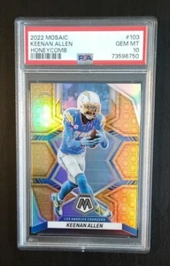 Keenan Allen 2022 Panini Mosaic #103 Honeycomb PSA Gem MT 10 - Bild 1 von 2
