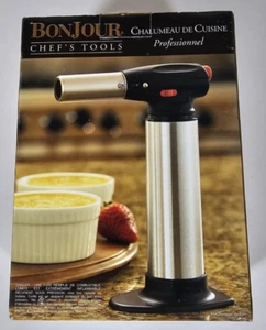 BonJour Chef's Tools Professional Culinary / Crème Brûlée Torch, Black Red - Picture 1 of 6