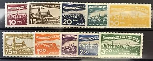 IMPERO TEDESCO 1920 - WUERTTEMBERG - set francobolli di stato - MH - Scott 0166-75 - Foto 1 di 6