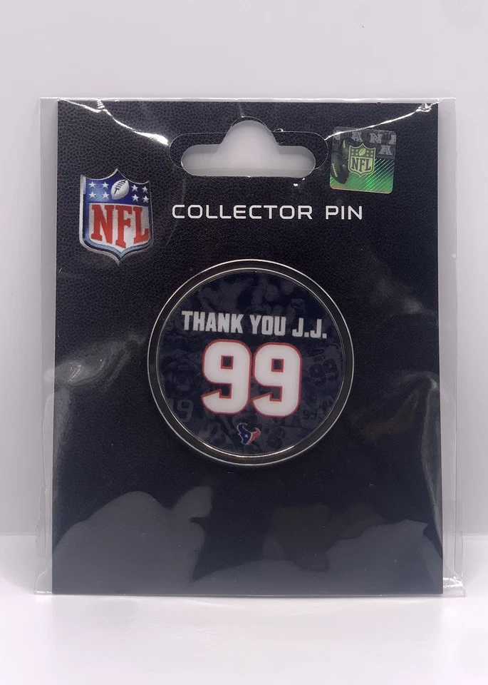 Prendedor de solapa JJ WATT Anillo de honor de los Houston Texans día de juego gracias J.J. coleccionista Foto 1 de 1
