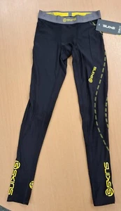 Skins DC Long Tights Men's Black/Yellow - Picture 1 of 2