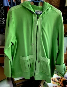 Coldwater Creek Utility Jacke mit Kapuze - Damen Größe XL - Full Zip Neu ohne Etikett - Bild 1 von 10