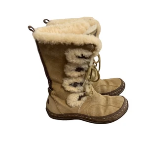 The North Face Women's Abby 200G Insulated Boots US 7 Brown Suede Shearling Boot - Picture 1 of 5