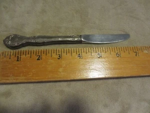 Vintage Silver Plated Ornate Butter Knife 6" Elegant Design Antique Flatware - Picture 1 of 2