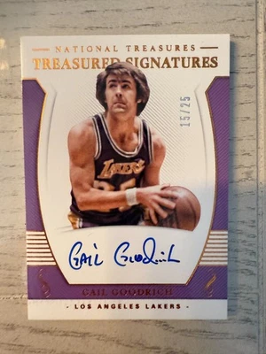 2018 PANINI NATIONAL TREASURES TREASURED SIGNATURES #TS-GGR GAIL GOODRICH 15/25 - Image 1 of 2