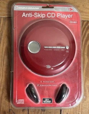 NOS Red Durabrand CD-857 Anti-Skip CD Player Neu Versiegelt Tragbar - Bild 1 von 2
