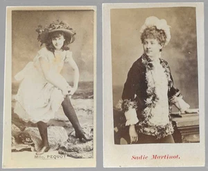 2 CDV (Carte de Visite) Füllkarten mit Mille Pequot und Sadie Martinot—t - Bild 1 von 1