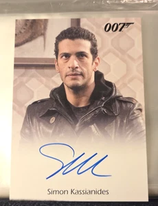 2010 James Bond Heroes & Villains Simon Kassianides Full Bleed Autograph Card  - Picture 1 of 2