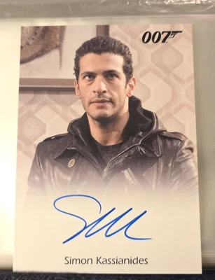 2010 James Bond Heroes & Villains Simon Kassianides Full Bleed Autograph Card  - Image 1 of 2