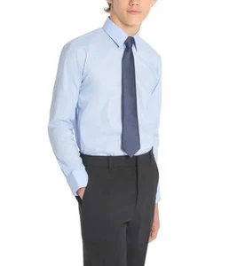 Kenneth Cole Youth Size 8 Long Sleeve Dress Shirt & Tie, Light Blue - Picture 1 of 4