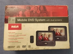 RCA 7-Inch Dual Screen Mobile DVD System (DRC69707) NEW OPEN BOX - Picture 1 of 3