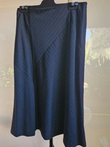 JUMP S10 SKIRT BLACK STRIPES WOOL/VISCOSE/SPANDEX RRP$169 MADE IN AUSTRALIA NEW - Bild 1 von 7