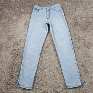 VINTAGE Guess Jeans Womens 32 Tapered Light Wash High Rise Made in USA 27x30 - Picture 1 of 19