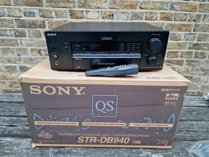 Boxed Sony QS STR-DB940 Surround AV Receiver w/Original RMLJ304 Remote + Manuals - Picture 1 of 7