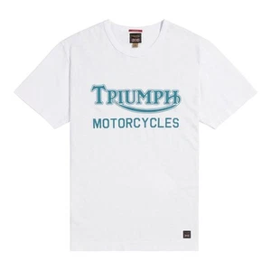 Camiseta Triumph Para Hombre Barwell Azul Índigo Negra Plata Dorada Mediana Grande XL XXL - Imagen 1 de 40