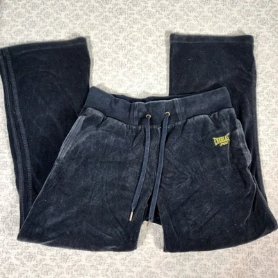 Black Everlast Sport Velour Pants Leggings Size Large - Image 1 of 4