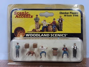 Woodland Scenics Scenic Accents A1848, Checker Players & Accessories, HO Scale - Picture 1 of 2