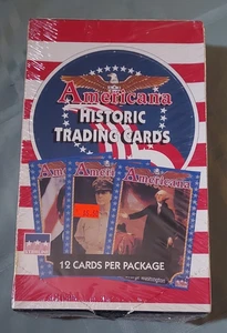 1991 STARLINE AMERICANA HISTORIC TRADING CARDS SEALED WAX BOX - Bild 1 von 6