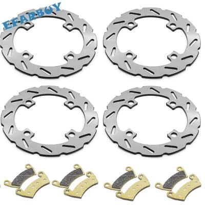 4pcs Front Rear Brake Rotors Pads For Polaris RZR XP 1000 / RZR XP 4 1000 14-25 - Image 1 of 4