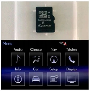 MAP UPDATE KARTE LEXUS PREMIUM MICROSD 2025 v2 Europe Gen 8 9 CT GS IS LS NX RX - Bild 1 von 2