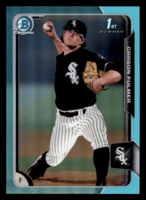 2015 Bowman Chrome Draft Sky Blue Refractors #118 Carson Fulmer - Image 1 of 2