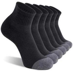 6 Pack Men's Ankle Socks with Cushion Assorted Sizes Colors - Picture 1 of 6