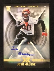 2017 Panini Xr Josh Malone RC Bengals Auto SP /199 Card #102 - Picture 1 of 2