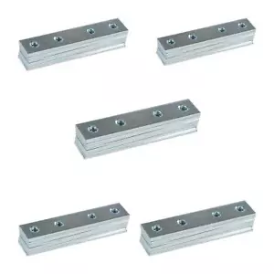 Flachstrebe Reparatur Ausbesserungsplatten Verbinder Befestigungsplatte Paket Verbindungsloch Stahl - Bild 1 von 1