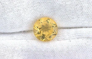 ONE 10mm Natural Brazilian Round Golden Citrine Gemstone Gem Stone JMN93 - Picture 1 of 1