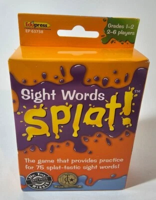 Juego Edupress Sight Words Splat, Grados 1-2, 2-6 Jugadores Foto 1 de 4