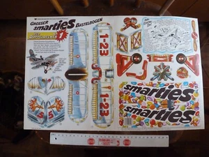 Grosser SMARTIES Bastelbogen Doppeldecker Nr. 1 vollständig unbenutzt - Bild 1 von 5