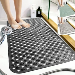 Anti-Schimmel Gummi Badematte rutschfest Badewanne starke Saugkraft extra groß Duschmatte - Bild 1 von 13