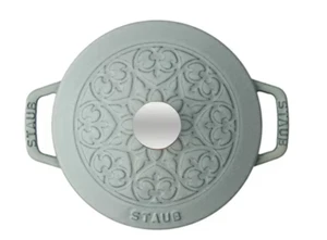 Staub Wa-NABE French Oven Lily 16cm – Elegant Cast Iron Cookware Campagne (Gray) - Picture 1 of 10