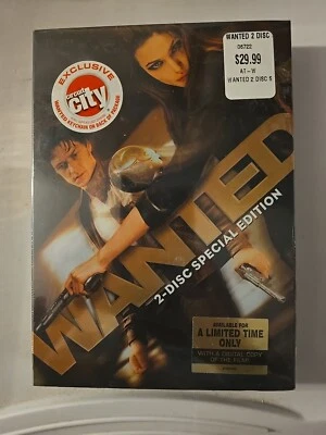 Wanted 2-Disc Special Edition DVD 2008  Jolie - Brand New - Sealed W/ Keychain Foto 1 de 4