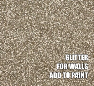 100g FINE CHAMPAGNE GLITTER FOR WALLS ADD TO PAINT/VARNISH ADDITIVE .008” .2mm - Picture 1 of 1