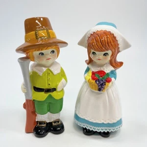 Figura de colección Napcoware Pilgrim Boy & Girl Acción de Gracias M-8228 Japón 6" - Imagen 1 de 7